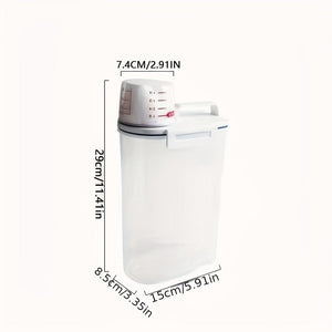 Planet Gates Storage Tank / 1pc 1pc Large Capacity Candy Organizer, Moisture-proof Sealed Storage Box For Rice, Cereal, Grain, Flour, Dog Food, Pet Food, Household Airtight Rice Dispenser, Home Kitchen Supplies