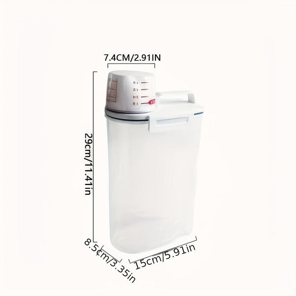 Planet Gates Storage Tank / 1pc 1pc Large Capacity Candy Organizer, Moisture-proof Sealed Storage Box For Rice, Cereal, Grain, Flour, Dog Food, Pet Food, Household Airtight Rice Dispenser, Home Kitchen Supplies