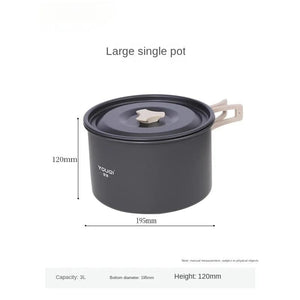 Planet Gates Stove Cookware Outdoor Camping Picnic Pot Full Set Instrument Suit Spare Suitable For 2-6 People