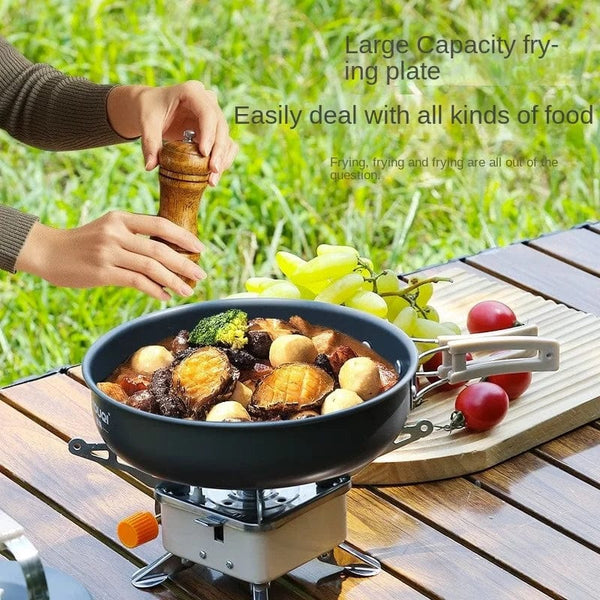 Planet Gates Stove Cookware Outdoor Camping Picnic Pot Full Set Instrument Suit Spare Suitable For 2-6 People