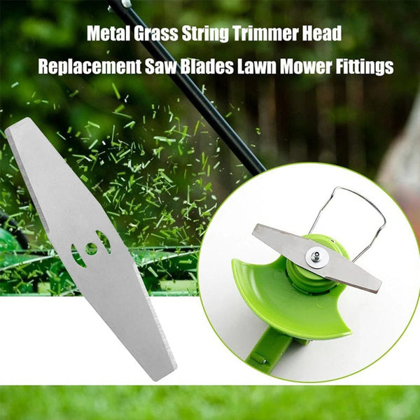 Planet Gates Straight Metal Saw Blade Electric Lawn Mower Blade General Accessories for Lawnmowers Grass Cutting Head Metal Blade Garden Tool