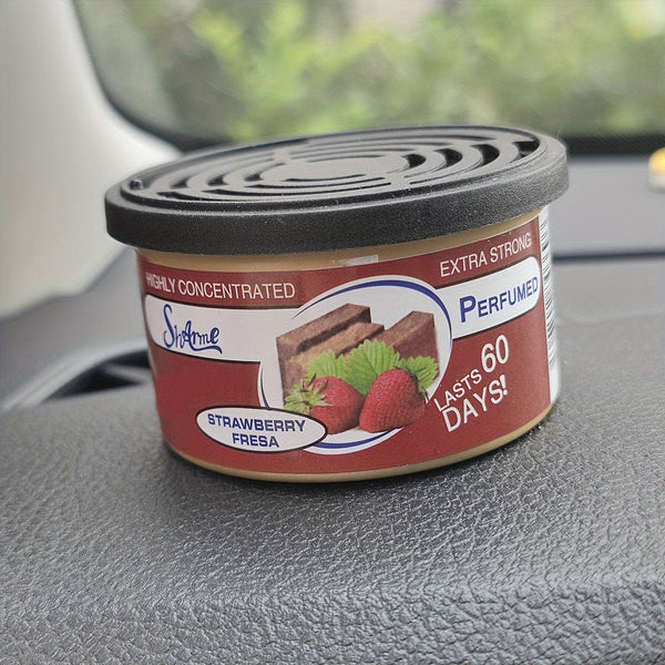 Planet Gates Strawberry 1pc Car Air Freshener Jar, Jasmine/ Strawberry/ Bubble Gum/ Vanilla Cherry Aroma Diffuser, Car Interior Accessories
