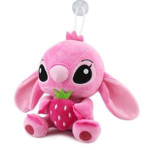 Planet Gates strawberry pink / 18-20cm Disney Plush Starry Baby Stitch Toys Doll Machine Couple Plushie Stitch Doll Pillow Car Mounted Accessories Creative Toys Gift