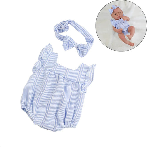 Planet Gates stripedBL-clothes Doll Clothes Dress Jumpsuit Vest For 40cm New Baby Reborn American Doll Baby Girl DIY Clothes Toys for 16 Inch Dolls