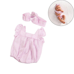 Planet Gates stripedPK-clothes Doll Clothes Dress Jumpsuit Vest For 40cm New Baby Reborn American Doll Baby Girl DIY Clothes Toys for 16 Inch Dolls