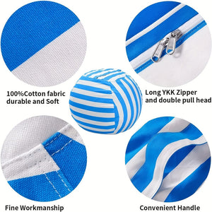 Planet Gates Stuffed Animal Storage Bean Bag Chair Cover For Kids | Stuffable Zipper Beanbag For Organizing Children Plush Toys Large Premium Cotton Canvas