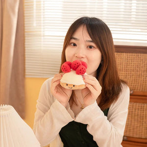Planet Gates Stuffed Cake Plushie Strawberry Fruit Muffin Shape Plush Toys Cute Face Cream Snack Parsty Decor Party Gift Toys for Kids Birth