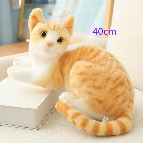 Planet Gates Stuffed Lifelike Siamese Cats Plush Toy simulation American Shorthair Cute Cat Doll Pet Toys Home Decor Gift For Girls birthday
