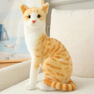 Planet Gates Stuffed Lifelike Siamese Cats Plush Toy simulation American Shorthair Cute Cat Doll Pet Toys Home Decor Gift For Girls birthday
