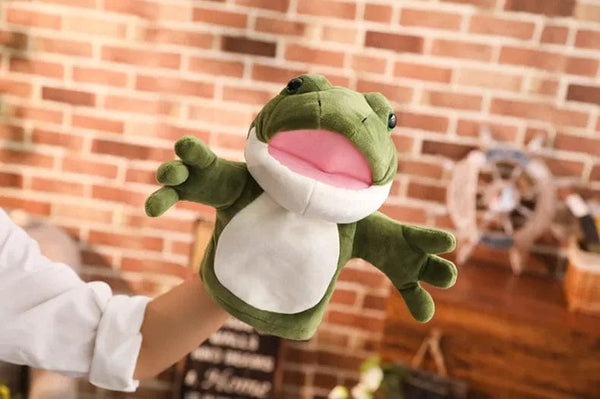 Planet Gates Stuffed Plush Animals Toys Hand Finger Puppet Kawaii Dolls Educational Baby Toys Learning & Education Monkey Tiger Children Gift