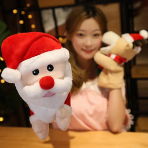 Planet Gates Stuffed Plush Animals Toys Hand Finger Puppet Kawaii Dolls Educational Baby Toys Learning & Education Monkey Tiger Children Gift
