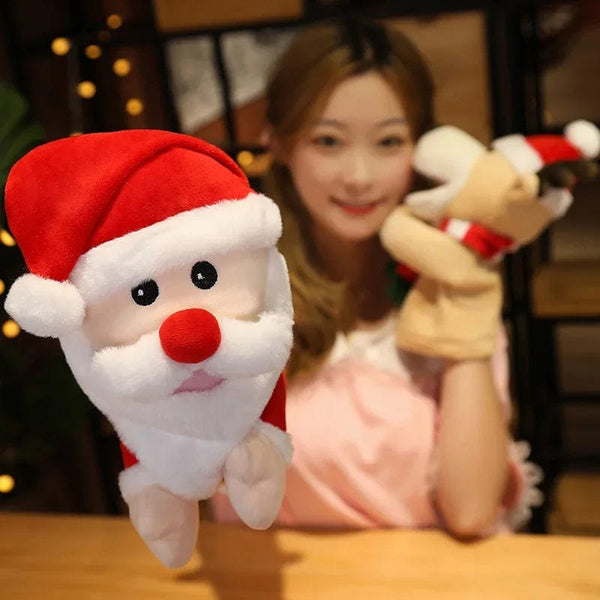 Planet Gates Stuffed Plush Animals Toys Hand Finger Puppet Kawaii Dolls Educational Baby Toys Learning & Education Monkey Tiger Children Gift