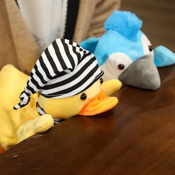 Planet Gates Stuffed Plush Animals Toys Hand Finger Puppet Kawaii Dolls Educational Baby Toys Learning & Education Monkey Tiger Children Gift