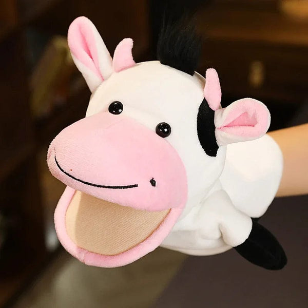 Planet Gates Stuffed Plush Animals Toys Hand Finger Puppet Kawaii Dolls Educational Baby Toys Learning & Education Monkey Tiger Children Gift