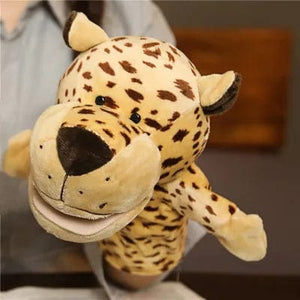 Planet Gates Stuffed Plush Animals Toys Hand Finger Story Puppet Kawaii Dolls Educational Baby Toys Lion Elephant Bunny Monkey Children GIft