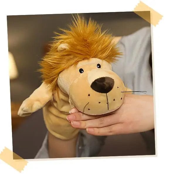 Planet Gates Stuffed Plush Animals Toys Hand Finger Story Puppet Kawaii Dolls Educational Baby Toys Lion Elephant Bunny Monkey Children GIft