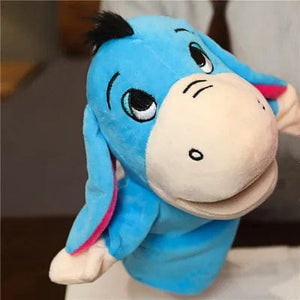 Planet Gates Stuffed Plush Animals Toys Hand Finger Story Puppet Kawaii Dolls Educational Baby Toys Lion Elephant Bunny Monkey Children GIft