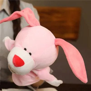 Planet Gates Stuffed Plush Animals Toys Hand Finger Story Puppet Kawaii Dolls Educational Baby Toys Lion Elephant Bunny Monkey Children GIft