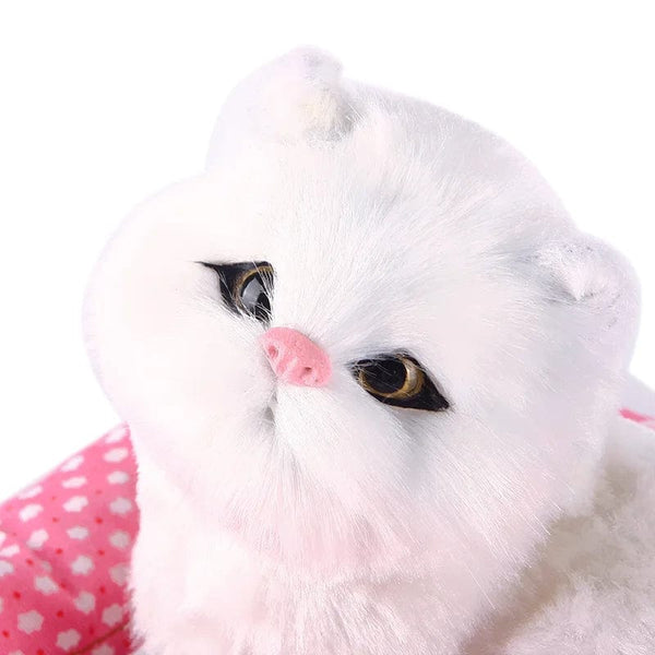 Planet Gates Stuffed Toys Lovely Simulation Animal Doll Plush Sleeping Cats Toy with Sound Kids Toy Decorations Birthday Gift For Children