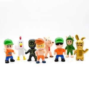 Planet Gates Stumble Guys Action Figure Kawaii Anime PVC Game Model Statue Set Multiplayer Type Collection Kids Birthday Gift Toy