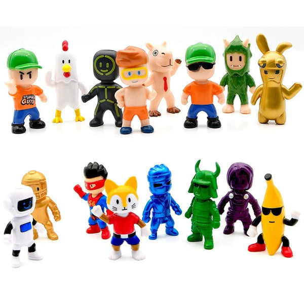 Planet Gates Stumble Guys Action Figure Kawaii Anime PVC Game Model Statue Set Multiplayer Type Collection Kids Birthday Gift Toy