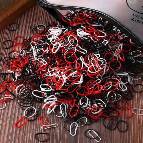 Planet Gates Style-10 / 3000PCS 500/1000/2000pcs Girls Colourful Disposable Rubber Band Hair Ties Headband Children Ponytail Holder Bands Kids Hair Accessories