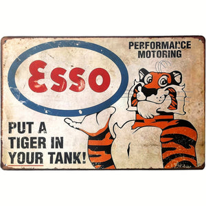 Planet Gates Style 1pc, Esso Put A Tiger In Your Tank, Clemson Metal Tin Sign, Wall Decorative Garage Sign 30.48cm X 20.32cm, Wall Decor, Scene Decor, Home Decor, Bar Decor, Coffee Bar Decor