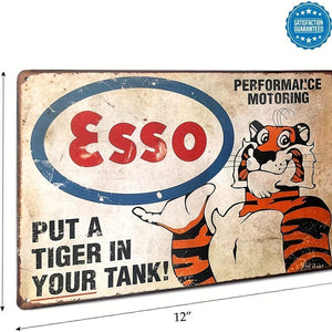 Planet Gates Style 1pc, Esso Put A Tiger In Your Tank, Clemson Metal Tin Sign, Wall Decorative Garage Sign 30.48cm X 20.32cm, Wall Decor, Scene Decor, Home Decor, Bar Decor, Coffee Bar Decor