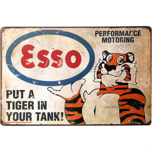 Planet Gates Style 1pc, Esso Put A Tiger In Your Tank, Clemson Metal Tin Sign, Wall Decorative Garage Sign 30.48cm X 20.32cm, Wall Decor, Scene Decor, Home Decor, Bar Decor, Coffee Bar Decor