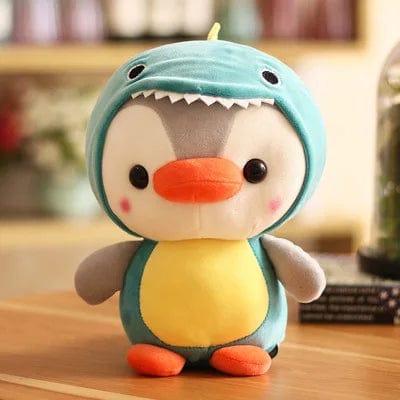 Planet Gates style 2 / about 25cm Kawaii Plush Toy Penguin Turn To Dinosaur Frog Unicorn Bee Stuffed Doll Cartoon Animal Birthday Christmas Gift for Kids Children