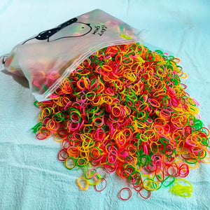 Planet Gates Style-5 / 3000PCS 500/1000/2000pcs Girls Colourful Disposable Rubber Band Hair Ties Headband Children Ponytail Holder Bands Kids Hair Accessories
