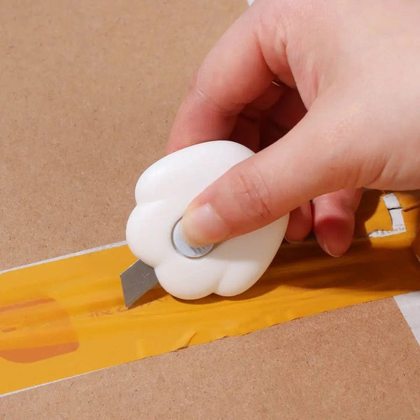 Planet Gates Style 5-color random Mini Utility Knife Cute Box Cutter Retractable Letter Opener Portable Carton Opener Paper Cutting Tool School Office Supplies