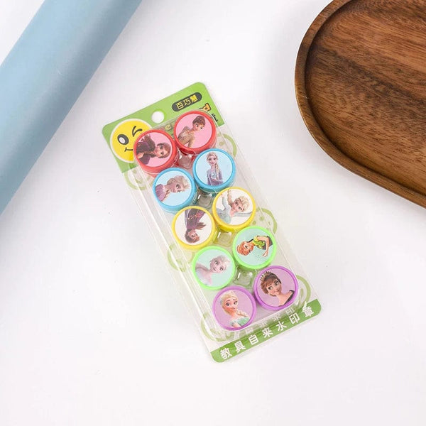 Planet Gates Style 6 10PCS Disney Frozen Elsa Superhero seal Spider Party Favor Kids Birthday Party Gift Spider Man Stamp Boy Christmars Gift