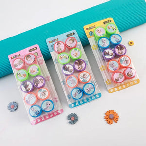 Planet Gates Style 6 10PCS Disney Frozen Elsa Superhero seal Spider Party Favor Kids Birthday Party Gift Spider Man Stamp Boy Christmars Gift