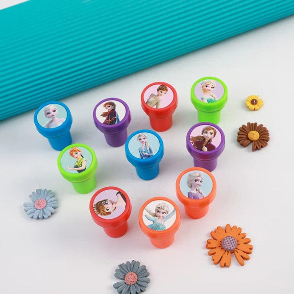 Planet Gates Style 6 10PCS Disney Frozen Elsa Superhero seal Spider Party Favor Kids Birthday Party Gift Spider Man Stamp Boy Christmars Gift