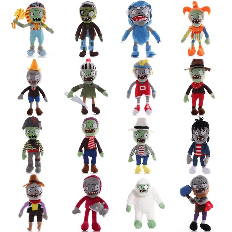 Planet Gates Style 6 1pcs 30cm Plants vs Zombies Plush Toys PVZ Zombies Gargantuar Hats Pirate Zombies Plush Soft Stuffed Toys for Children Kids Gift