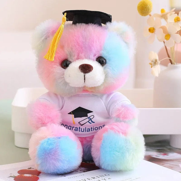 Planet Gates Style 7 / 23cm 23cm Graduate Bear With Hat Plush Toys Stuffed Animals Bear Plush Toys Doll Pillow Kids Lovers Birthday Baby Gift