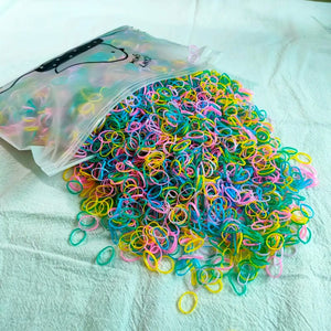 Planet Gates Style-7 / 3000PCS 500/1000/2000pcs Girls Colourful Disposable Rubber Band Hair Ties Headband Children Ponytail Holder Bands Kids Hair Accessories