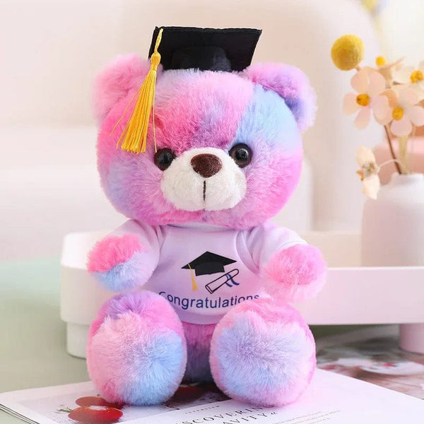 Planet Gates Style 8 / 23cm 23cm Graduate Bear With Hat Plush Toys Stuffed Animals Bear Plush Toys Doll Pillow Kids Lovers Birthday Baby Gift