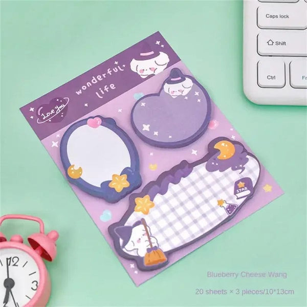 Planet Gates Style A 60sheets Sticky Notes Cute Cartoon Colorful Memo Pad Ins Kawaii Stationery Posted Tabs Its Memo Message Paper School Supplies