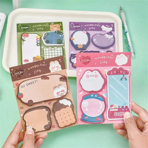 Planet Gates Style A 60sheets Sticky Notes Cute Cartoon Colorful Memo Pad Ins Kawaii Stationery Posted Tabs Its Memo Message Paper School Supplies