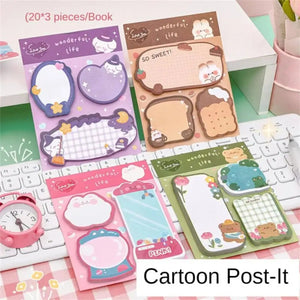 Planet Gates Style A 60sheets Sticky Notes Cute Cartoon Colorful Memo Pad Ins Kawaii Stationery Posted Tabs Its Memo Message Paper School Supplies
