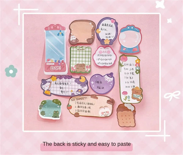Planet Gates Style A 60sheets Sticky Notes Cute Cartoon Colorful Memo Pad Ins Kawaii Stationery Posted Tabs Its Memo Message Paper School Supplies