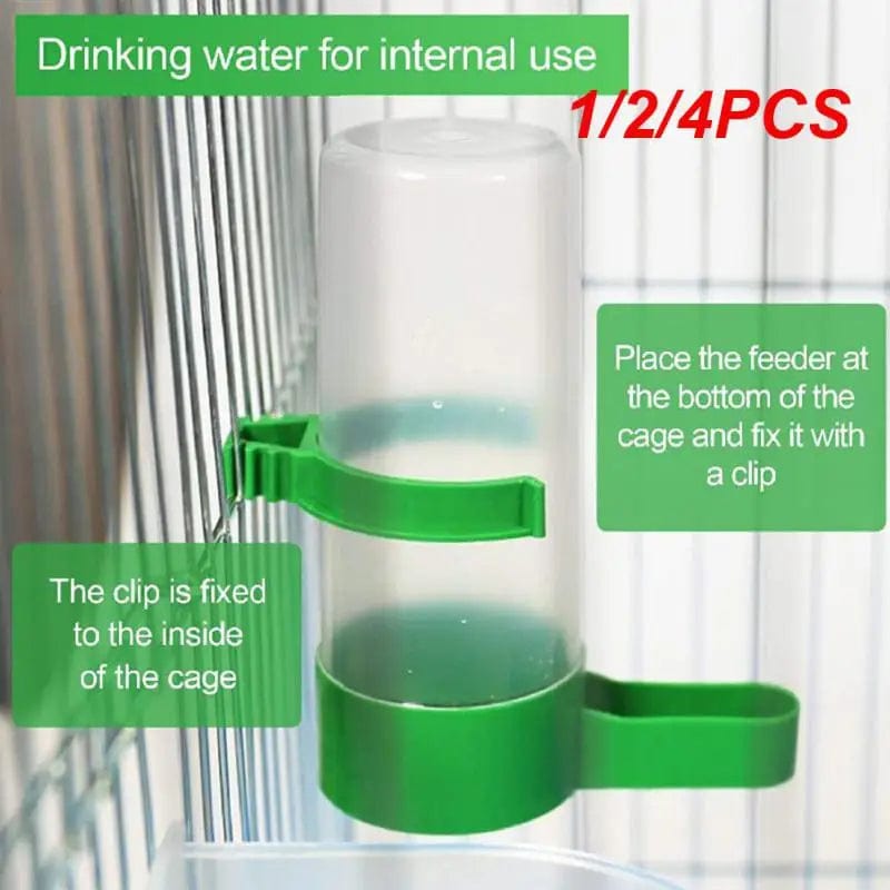 Planet Gates Style C 1pc / CHINA 1/2/4PCS Bird Feeder Plastic Food Water Feeding Automatic Drinker Parrot Pet Parrot Drinking Cup Bowls Pet Bird Supplies
