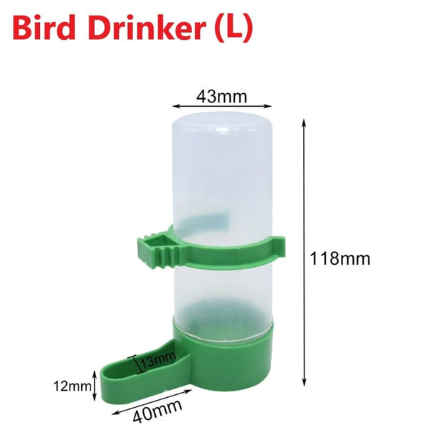 Planet Gates Style C 1pc / CHINA 1/2/4PCS Bird Feeder Plastic Food Water Feeding Automatic Drinker Parrot Pet Parrot Drinking Cup Bowls Pet Bird Supplies