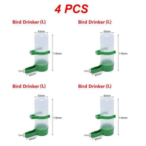 Planet Gates Style C 1pc / CHINA 1/2/4PCS Bird Feeder Plastic Food Water Feeding Automatic Drinker Parrot Pet Parrot Drinking Cup Bowls Pet Bird Supplies