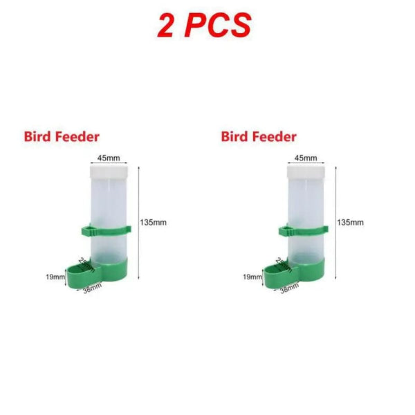 Planet Gates Style C 1pc / CHINA 1/2/4PCS Bird Feeder Plastic Food Water Feeding Automatic Drinker Parrot Pet Parrot Drinking Cup Bowls Pet Bird Supplies