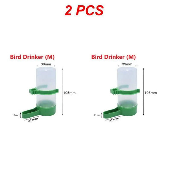 Planet Gates Style C 1pc / CHINA 1/2/4PCS Bird Feeder Plastic Food Water Feeding Automatic Drinker Parrot Pet Parrot Drinking Cup Bowls Pet Bird Supplies