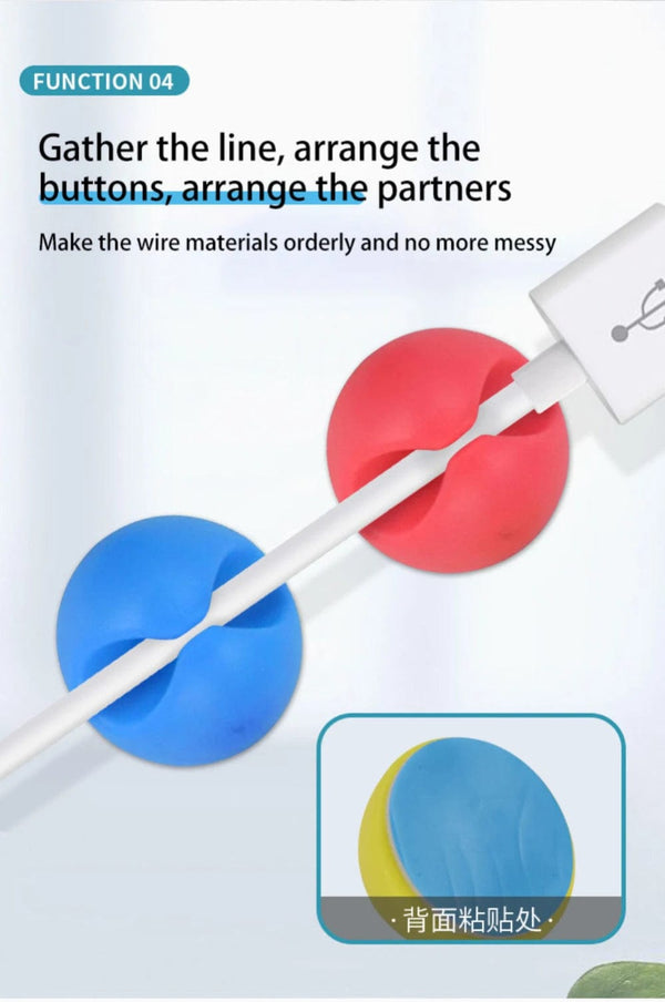 Planet Gates Style C 1pc / CHINA 1/2/4PCS Cable Organizer Wire Winder Earphone Holder Cord Clip Office Desktop Phone Cables Silicone Tie Fixer Wire Management
