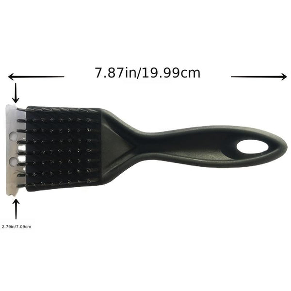Planet Gates Style1 1pc Grill Cleaner Portable Deep Cleaning Steel Brush Plastic Handle BBQ Cleaning Brush BBQ Accessories Kitchen Gadgets, 20.32cm, School Supplies, Back To School
